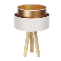 TISCHLAMPE Beige 30/45 cm - Braun, Kunststoff (30/0.7/45cm) - ONZENO