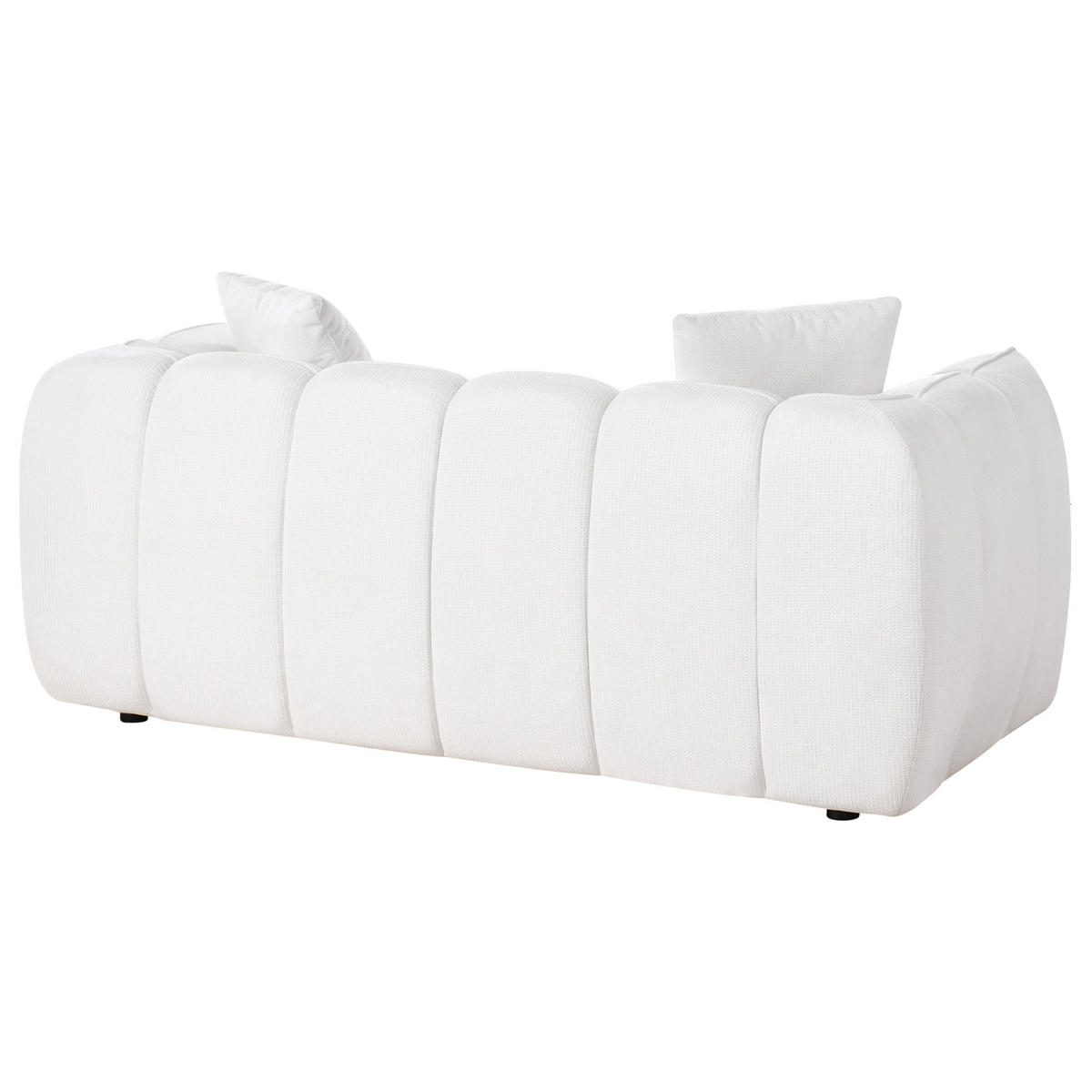 POHOVKA 2-místná Látka Krémově bílá Ness - krémová, textil (170/68/85cm) - Beliani