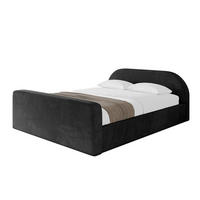 POLSTERBETT mit Bettkasten, Fußteil und Lattenrost, Boxbett ohne Matratze - TIVON-Z-V1 180x200 Schwarz - Schwarz, Holzwerkstoff/Textil (180/200cm) - ALTDECOR