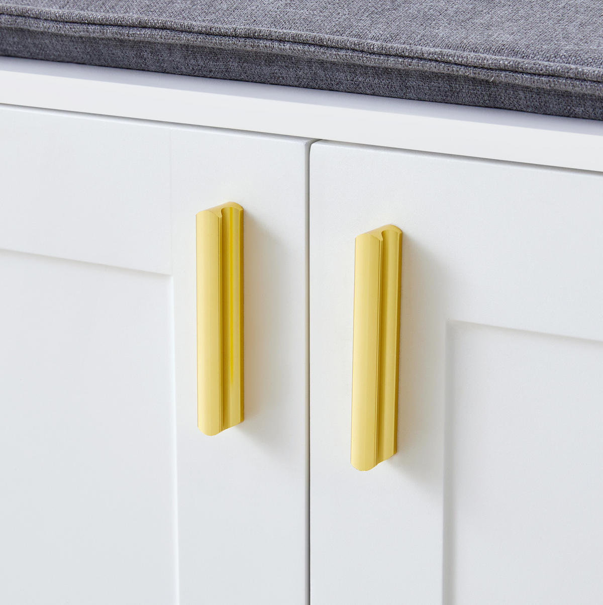 GARDEROBE 120/200/40 cm Weiß aus Spanplatte mit Schuhbank - Weiß, Holzwerkstoff (40/200/120cm) - OKMYHOME