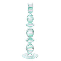 KERZENHALTER Glass wirbel hellblau l 28 cm - Hellblau, Glas (8.89/27.94/8.89cm) - Pip Studio