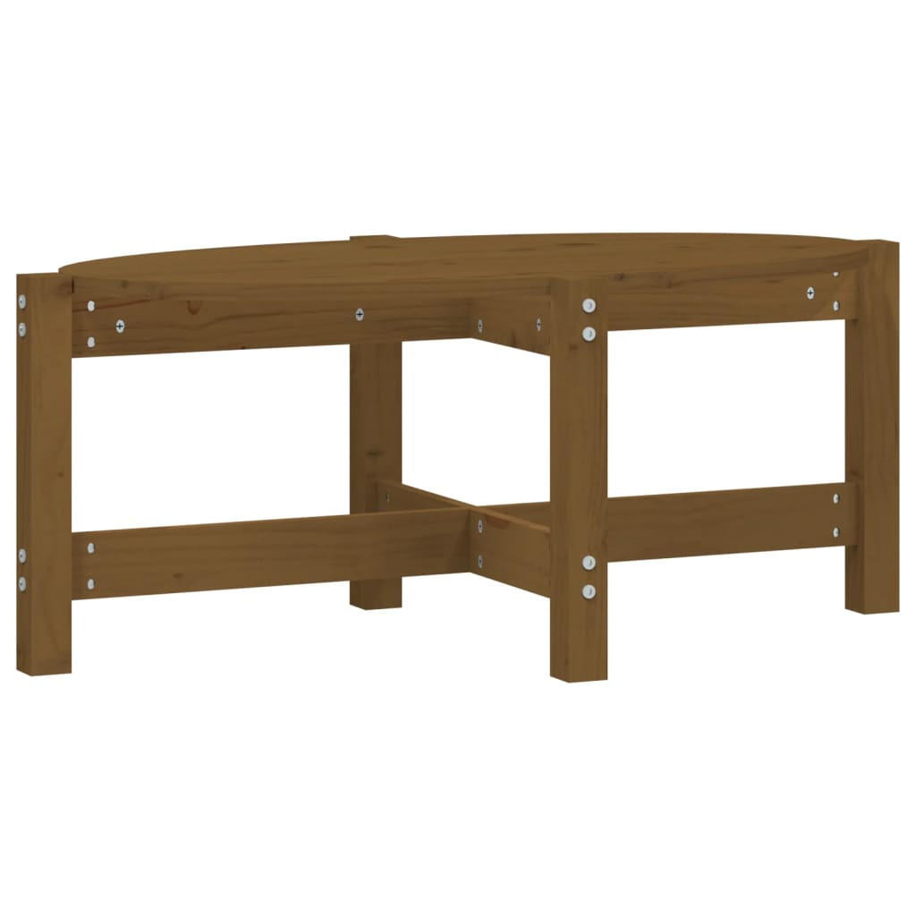 COUCHTISCH Honigbraun 87x48x35 cm Massivholz Kiefer - Braun, Holz (87/48/35cm) - furnicato