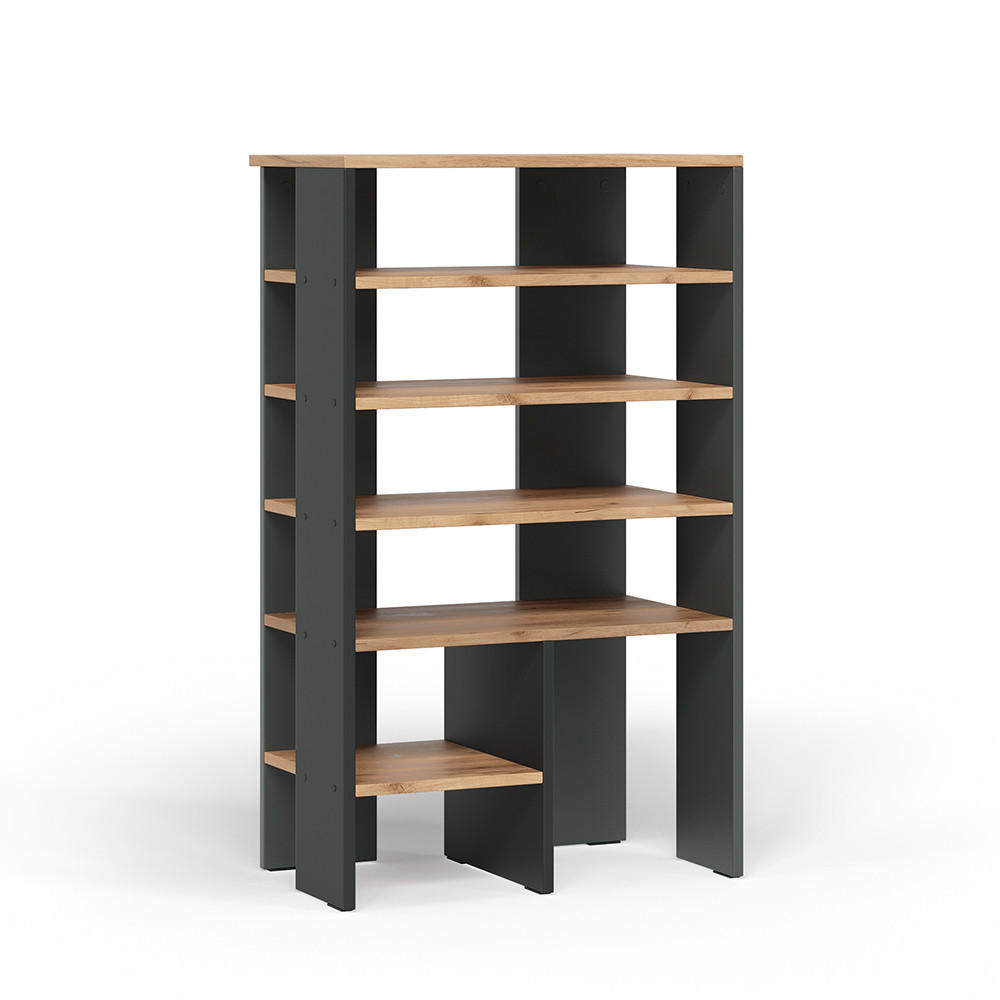 BOTNÍK Marlon Antracit/zlatý dub - antracitová, kompozitní dřevo (60/100/34.4cm) - Vicco