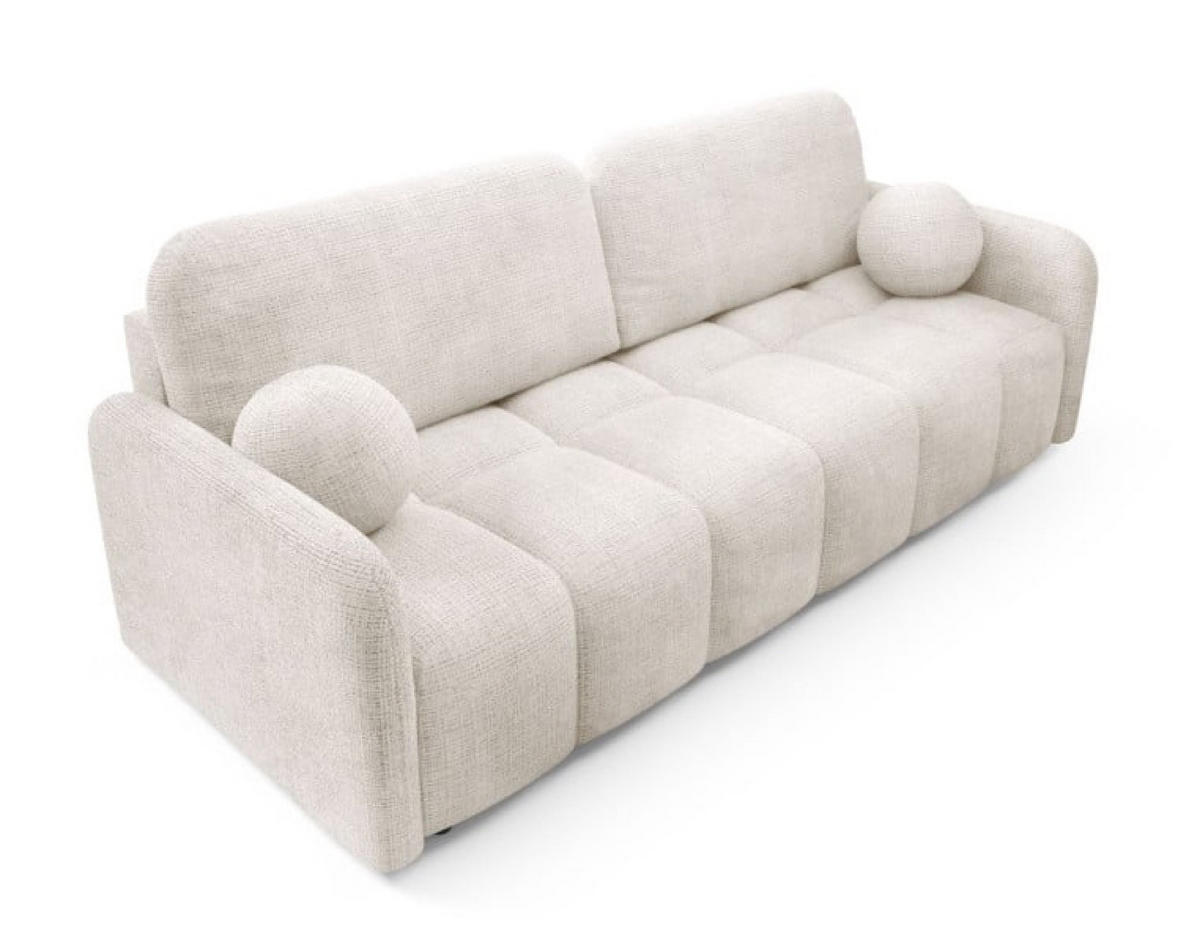 SOFA Cremona 14 KUBI Ausziehbar Mit Bequemem Sitz - Beige, Textil (218/90/88cm) - Sepro Meble