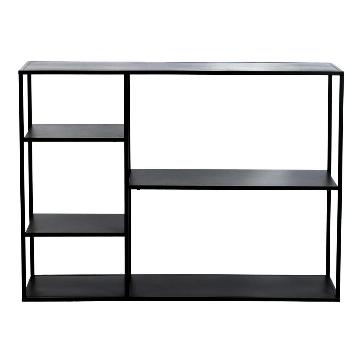 STANDREGAL Isojoki - Schwarz, Metall (120/87.5/35cm) - [en.casa]