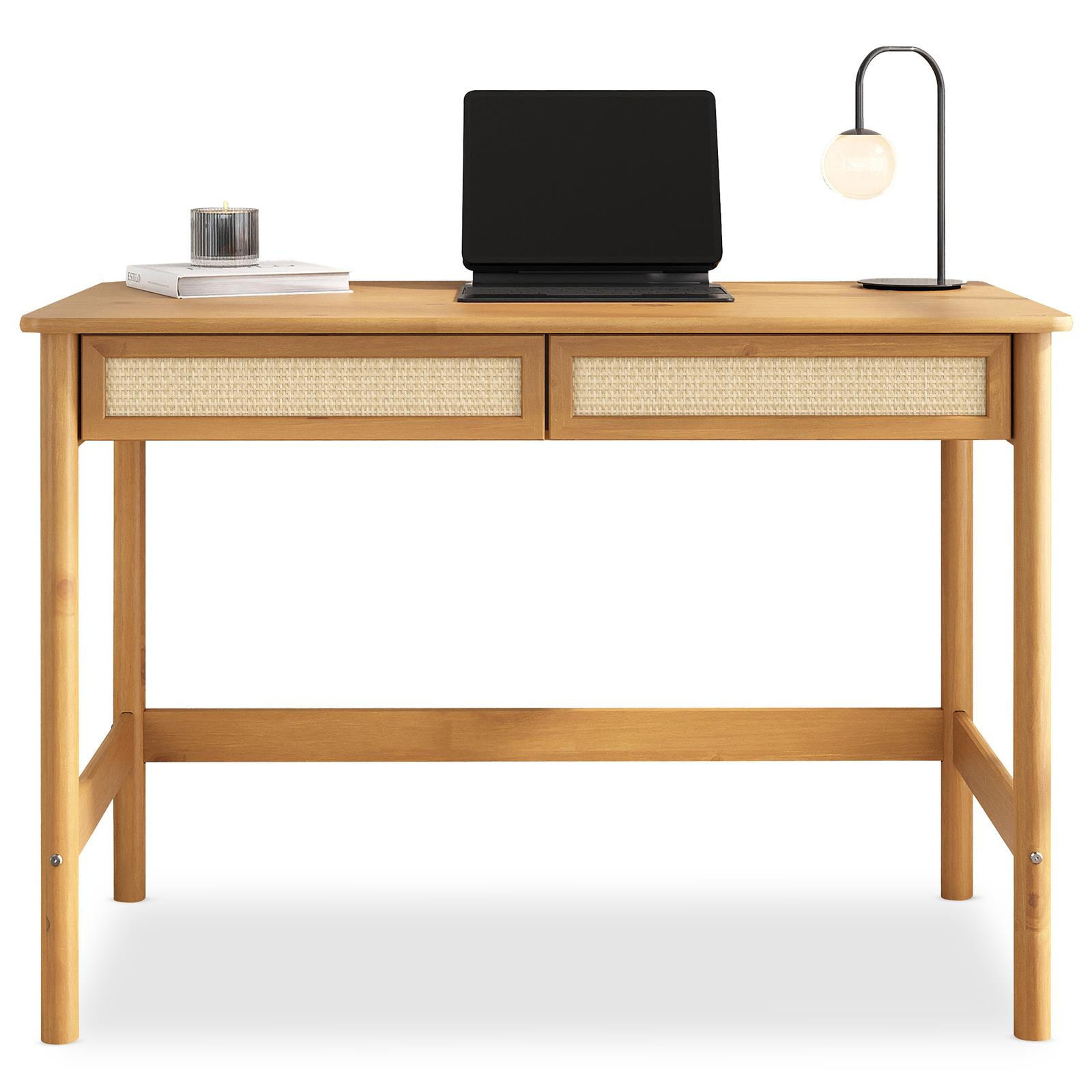 SCHREIBTISCH RODRIGO Eiche - Eichefarben, Holz (110/54/76cm) - IDIMEX