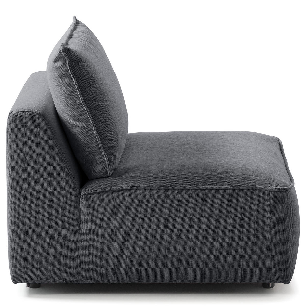 MODULSESSEL - Grau, Holz/Textil (80/82/99cm) - home24