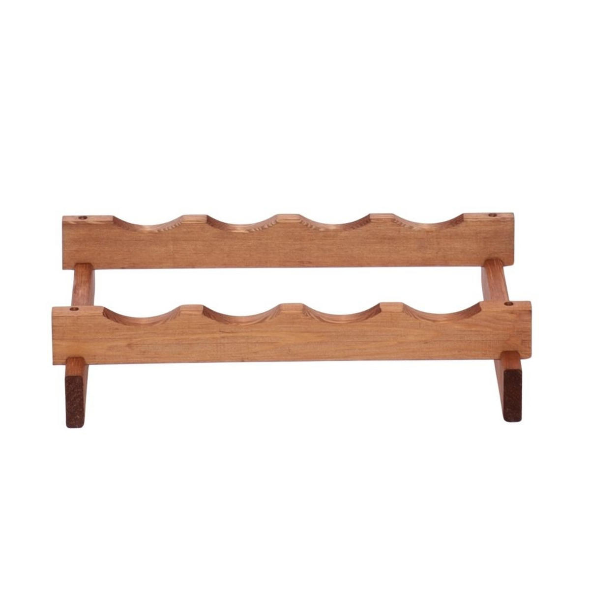 WEINREGAL VINOTECA FLEX PRO HxBxT 9x46x28cm 4 Flaschen auf 1 Ebene Braun geölt - Braun, Holz (46/9/28cm) - PROREGAL
