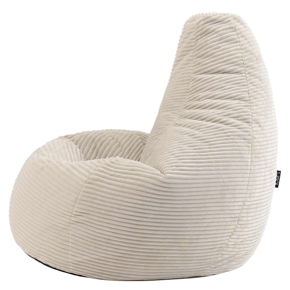 SITZSACK Sessel aus Cord 2-tlg. - Beige, Kunststoff (82/76/82cm) - icon