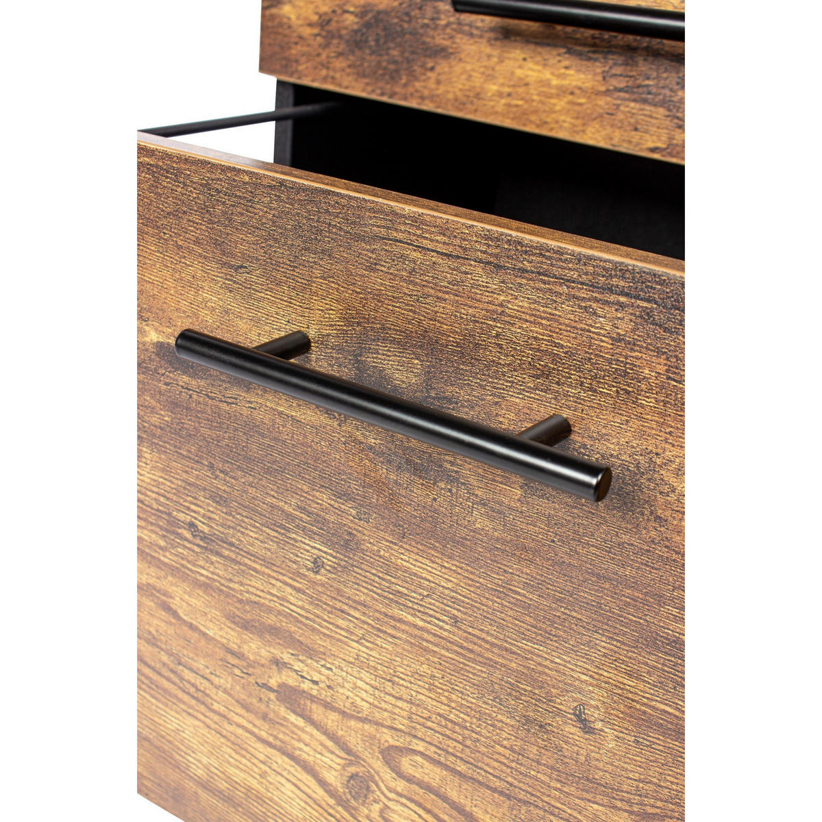 ROLLCONTAINER - Multicolor/Schwarz, Holzwerkstoff/Kunststoff (40/57.5/40cm) - Relaxdays