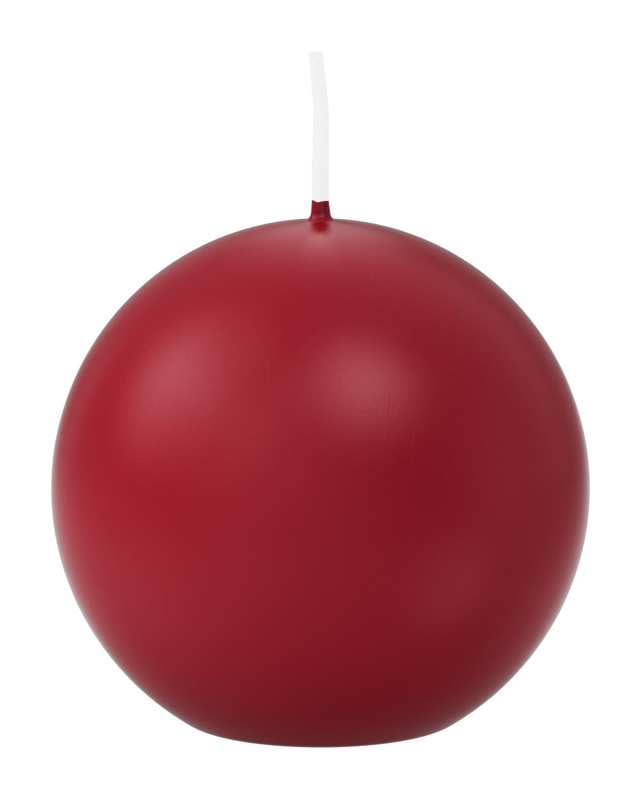 KUGELKERZEN Altrot Ø 60 mm, 16 Stück - Dunkelrot, Paraffin (6/6/6cm) - Wiedemann Kerzen