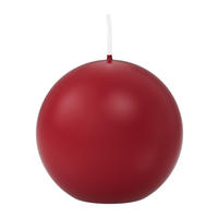 KUGELKERZEN Altrot Ø 60 mm, 16 Stück - Dunkelrot, Paraffin (6/6/6cm) - Wiedemann Kerzen