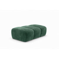 POUF modular, Veloursstoff Bluvel, Grün, CROISSANT - Grün, Holz (105/44/70cm) - Kaiser Möbel