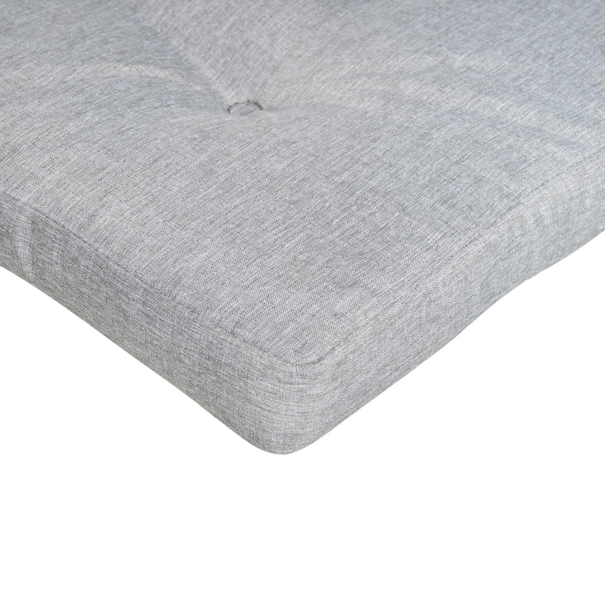 SITZAUFLAGEN 8er-Set Grau meliert 42/95 cm Maui Premium - Grau, Textil (95/5/42cm) - Beliani