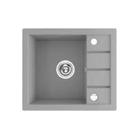 EINBAUSPÜLE Trzynastka Grau, Einzelbecken, 49,5/57/18,5 cm - Grau, Stein (49.5/18.5/57cm) - bad land
