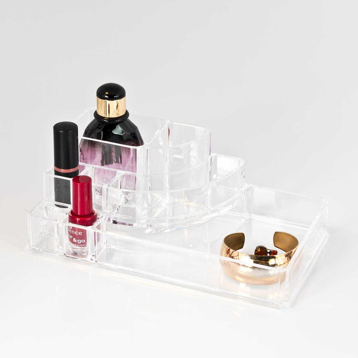 KOSMETIKORGANIZER - Transparent, Kunststoff (22.5/12.5/8cm) - bremermann