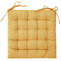 STUHLKISSEN Otto 38/38 cm - Gelb, Naturmaterialien (37cm) - Atmosphera Createur d´interieur