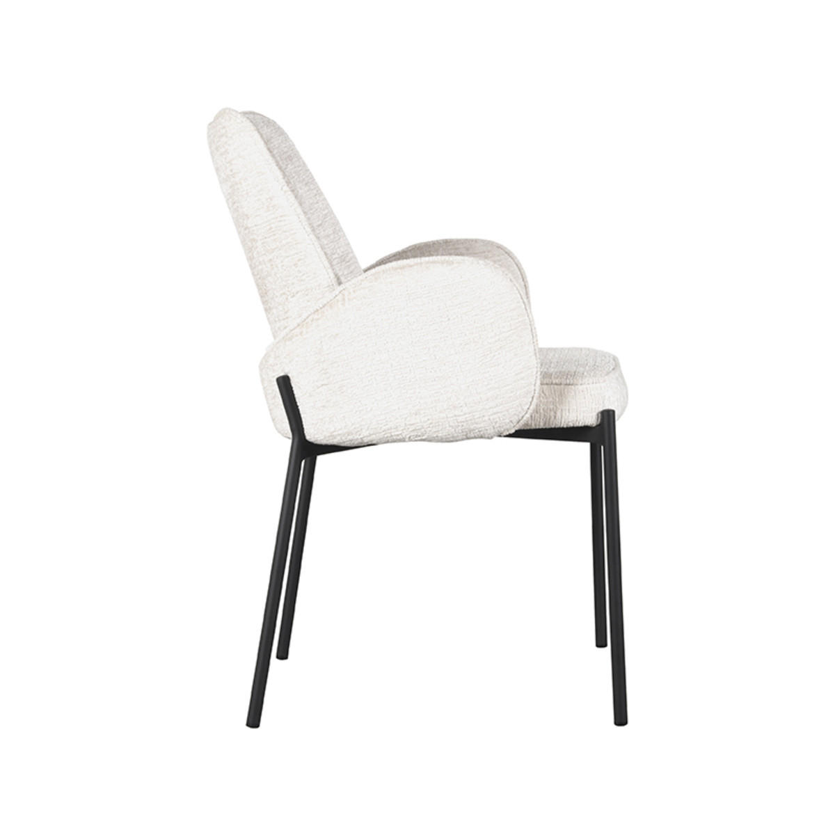 ESSZIMMERSTUHL Joni Beige 60/55/86 cm 2er-Set - Creme, Textil (55/86/60cm) - LABEL51