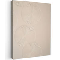 LEINWANDBILD Japandi - Beige - Modern 60x80 cm - Ecru, Textil (60/80cm) - MuchoWow