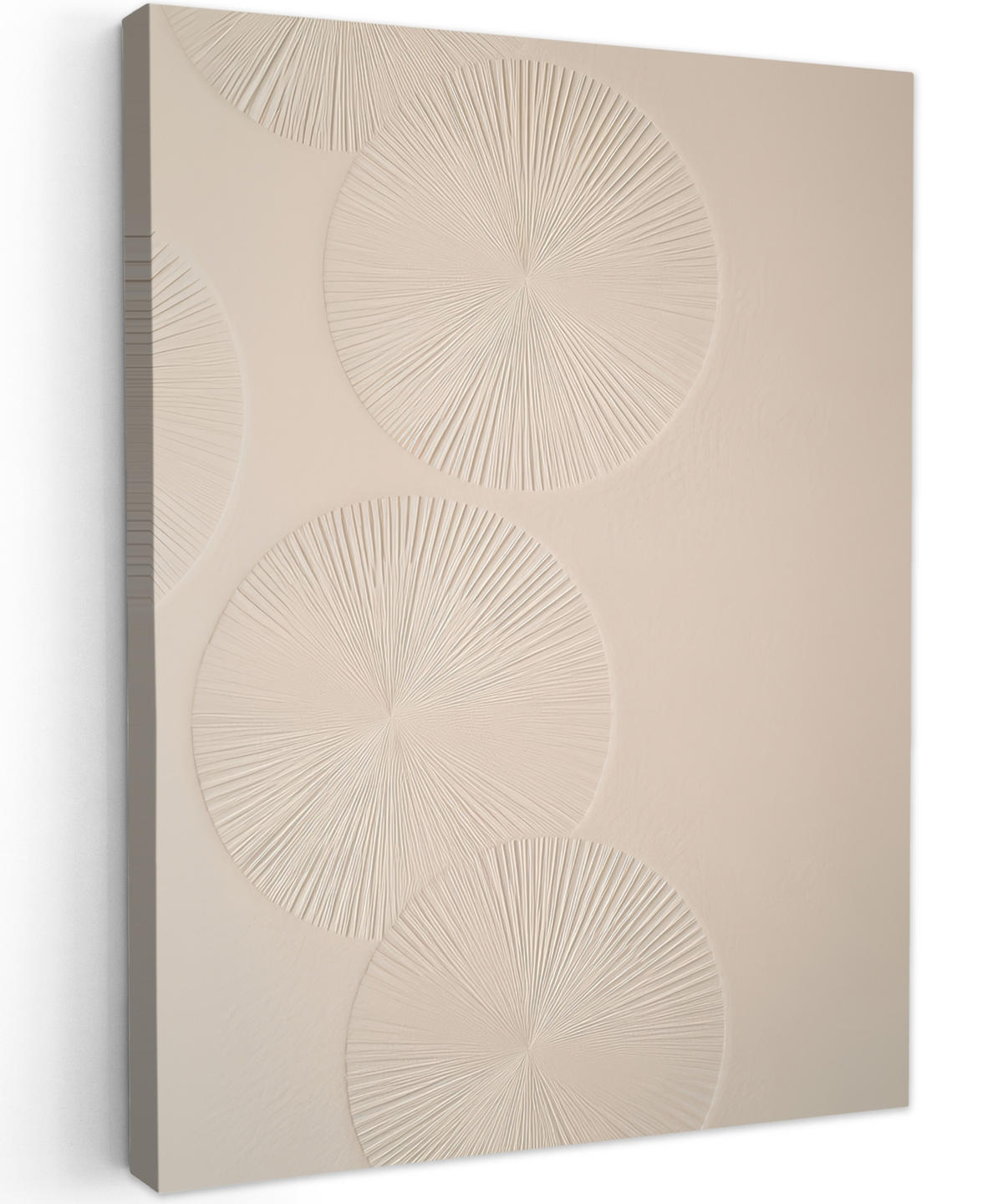 LEINWANDBILD Japandi - Beige - Modern 60x80 cm - Ecru, Textil (60/80cm) - MuchoWow