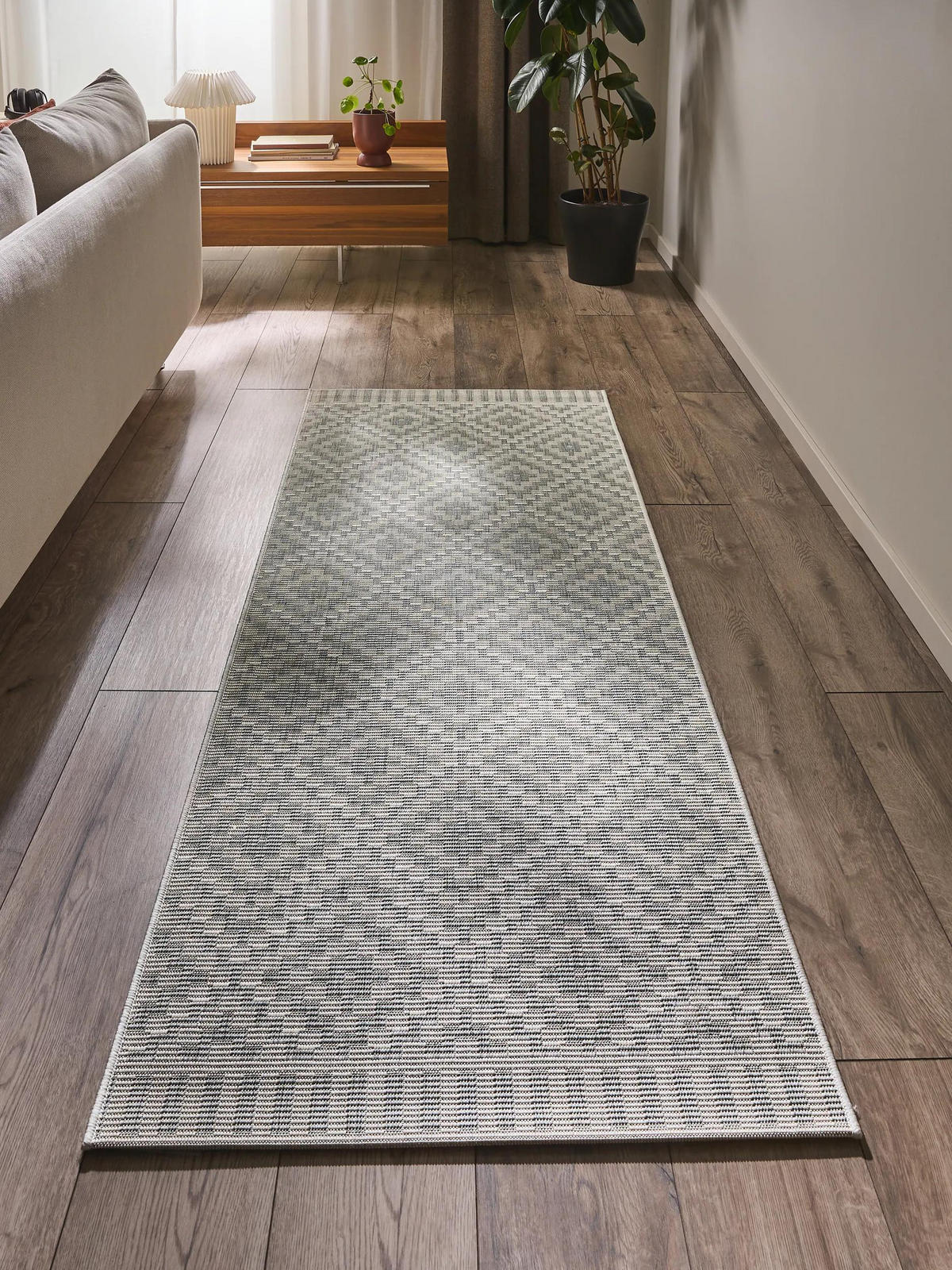 OUTDOORTEPPICH Metro Grau 80x200 cm - Grau, Textil (80/200cm) - benuta Nest