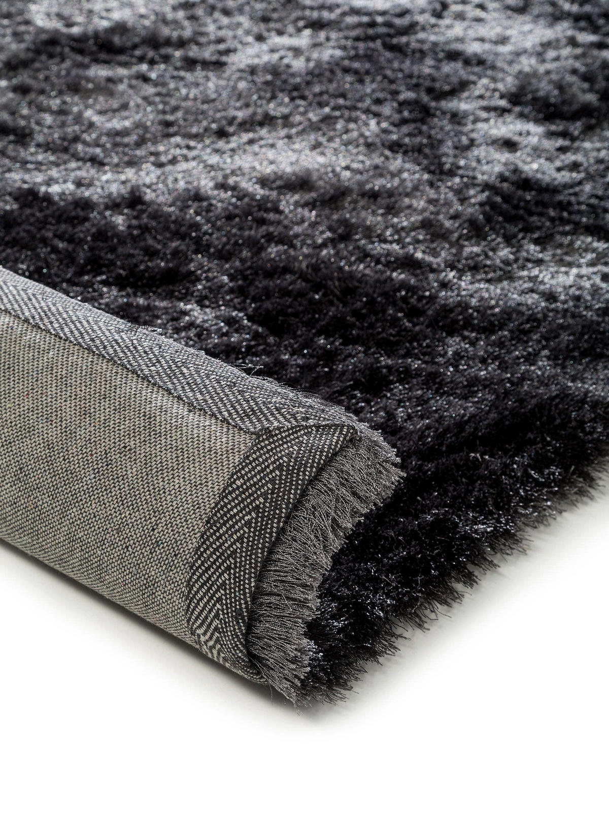 HOCHFLORTEPPICH Whisper Anthrazit 140x200 cm - Anthrazit, Textil (140/200cm) - benuta Nest