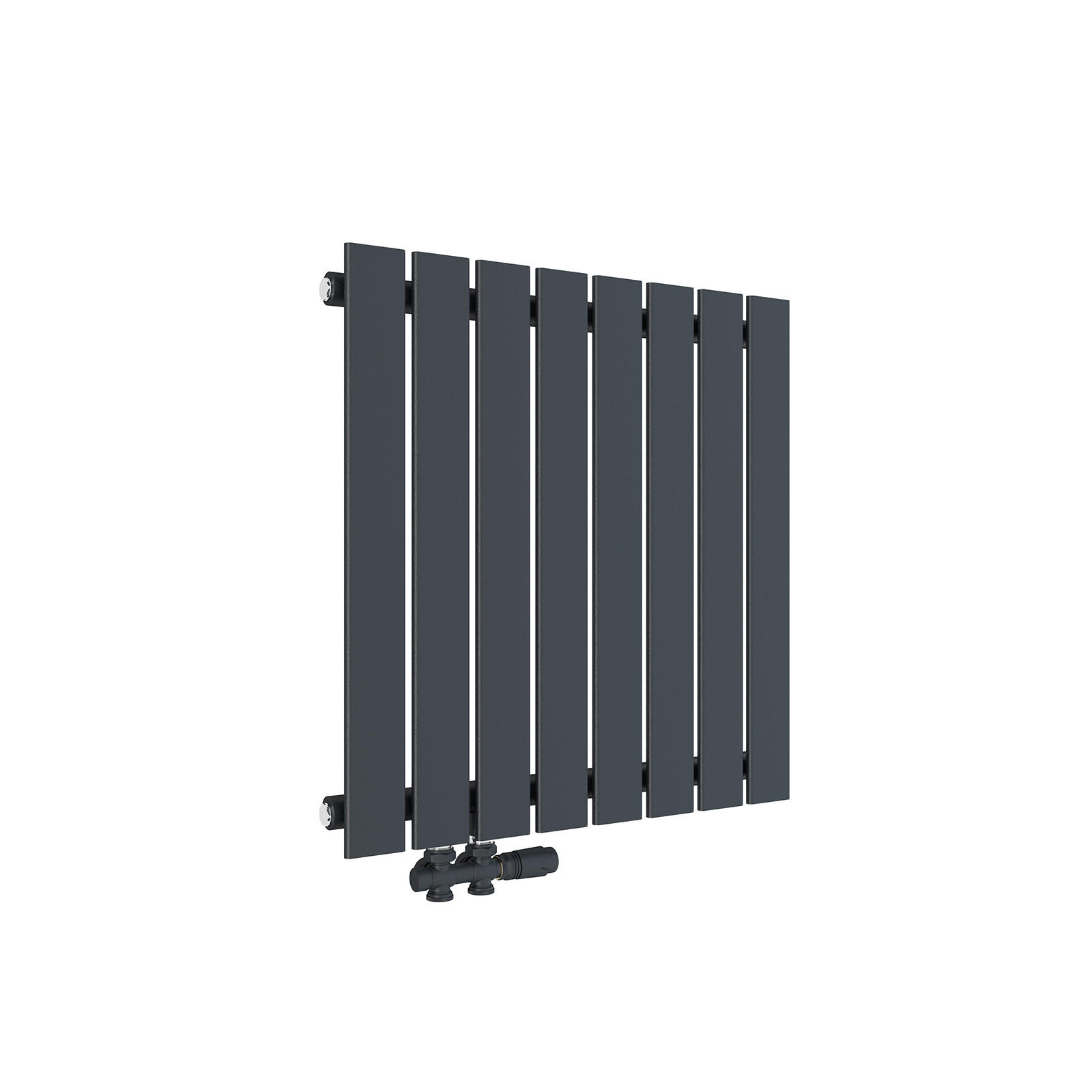 HEIZKÖRPER Flachheizkörper Anthrazit 63/62/4,9 cm - Anthrazit, Metall (62/63/4.9cm) - EMKE