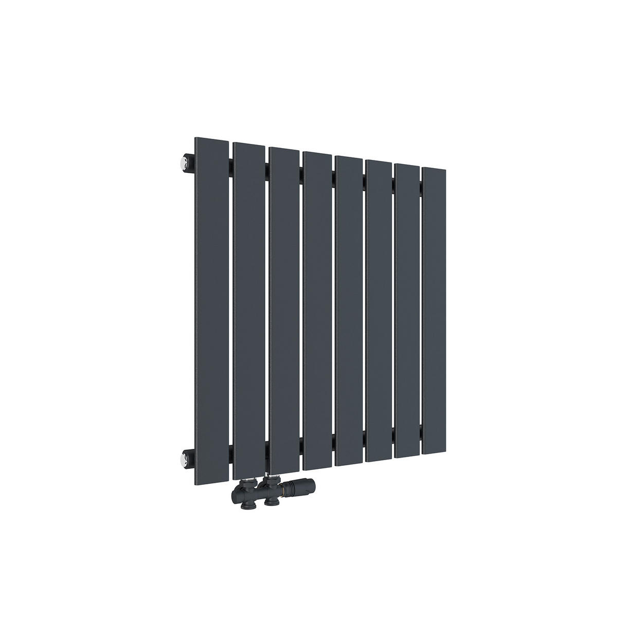 HEIZKÖRPER Flachheizkörper Anthrazit 63/62/4,9 cm - Anthrazit, Metall (62/63/4.9cm) - EMKE