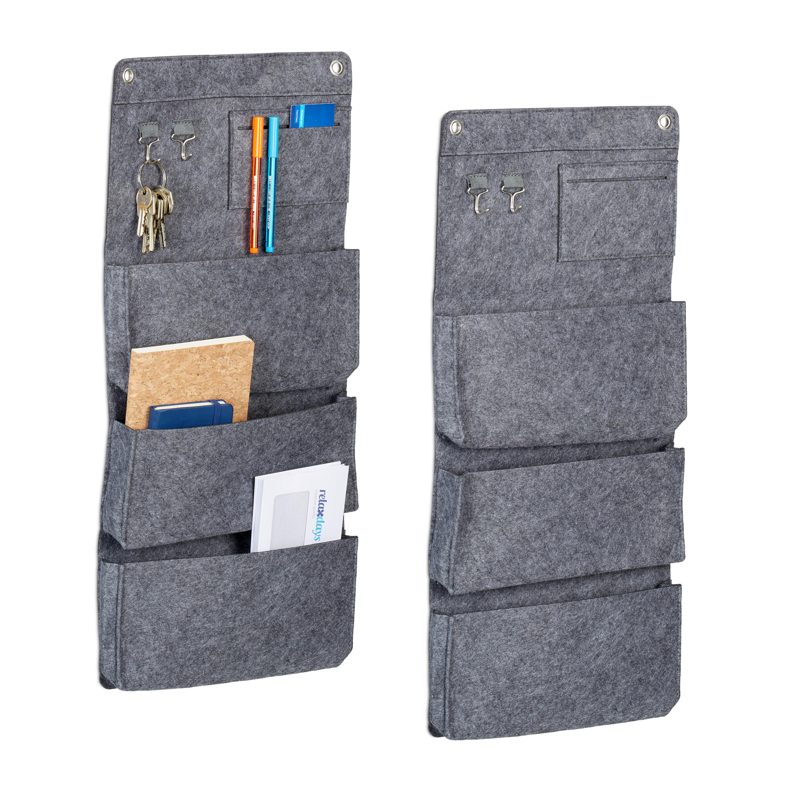 ORGANIZATOR gri set-2-bucăți din fetru