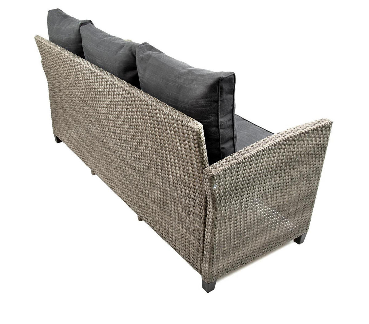 GARTEN-ESSGRUPPE Alpi II Braun Polyrattan für 5 Personen - Braun, Kunststoff - Green Spirit