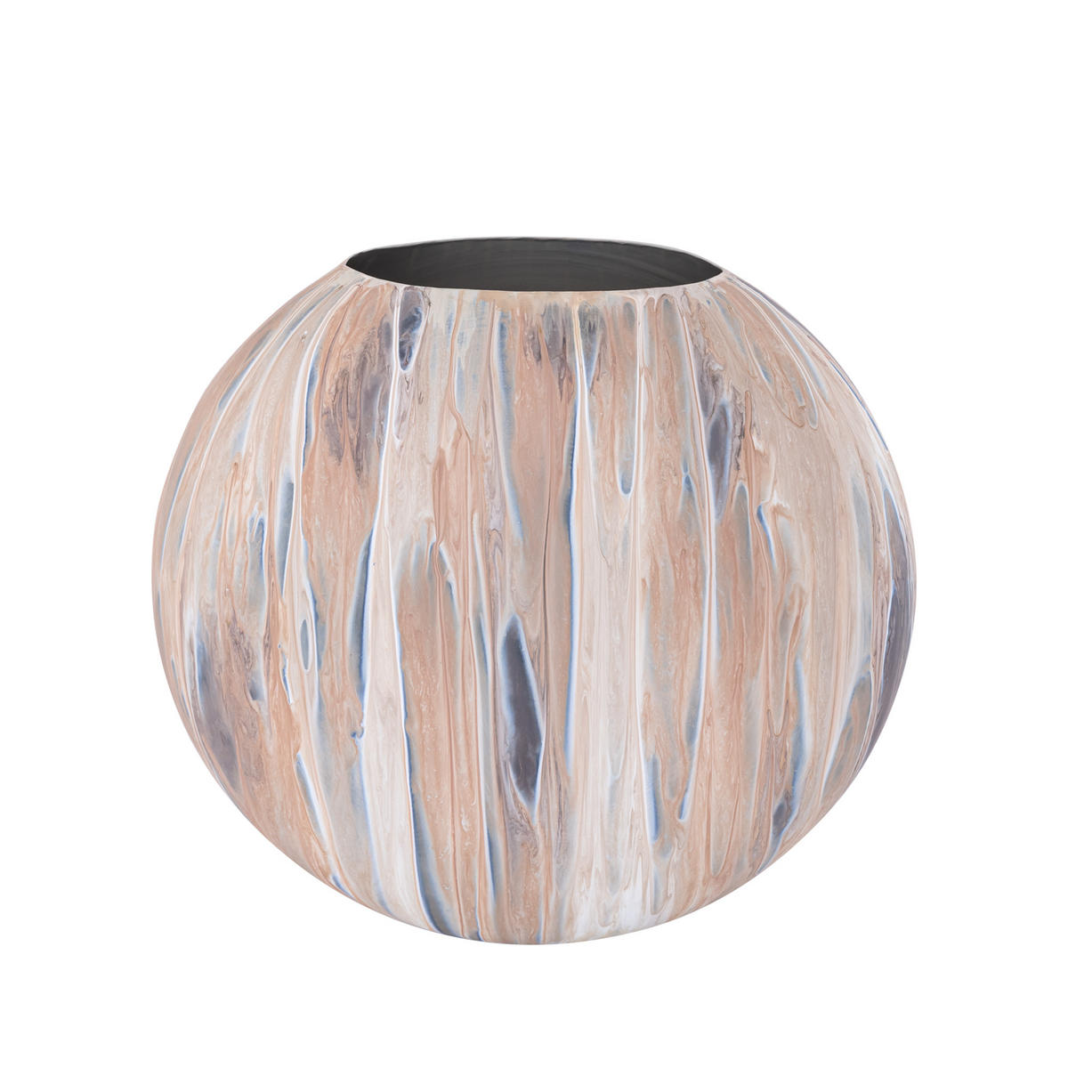 TOPF Meriko Braun 53/22/48cm - Braun, Metall (48cm) - PTMD Collection