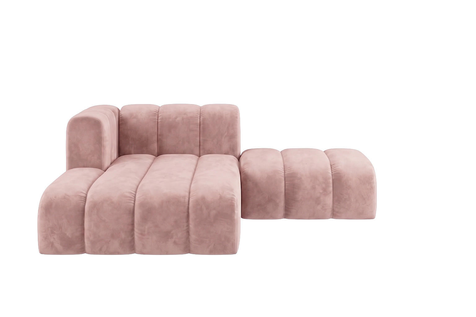 Kaiser Möbel Chaiselongue Hellrosa 204x179 cm