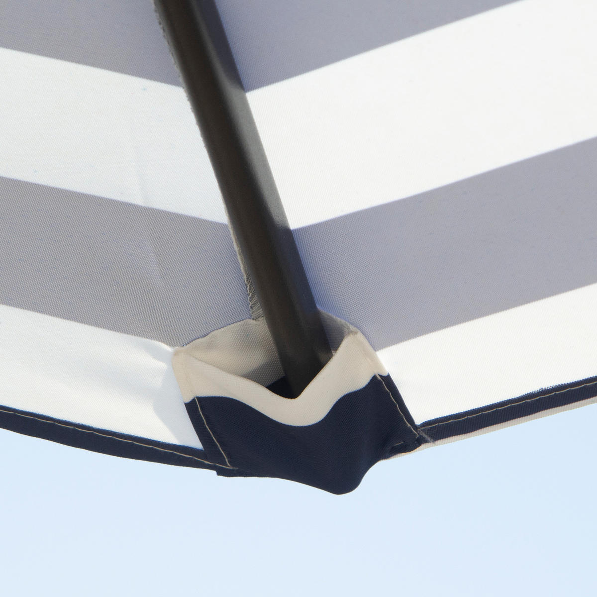 SONNENSCHIRM Ø230x216 cm blau - Blau, Metall (230/230cm) - LEBENLANG