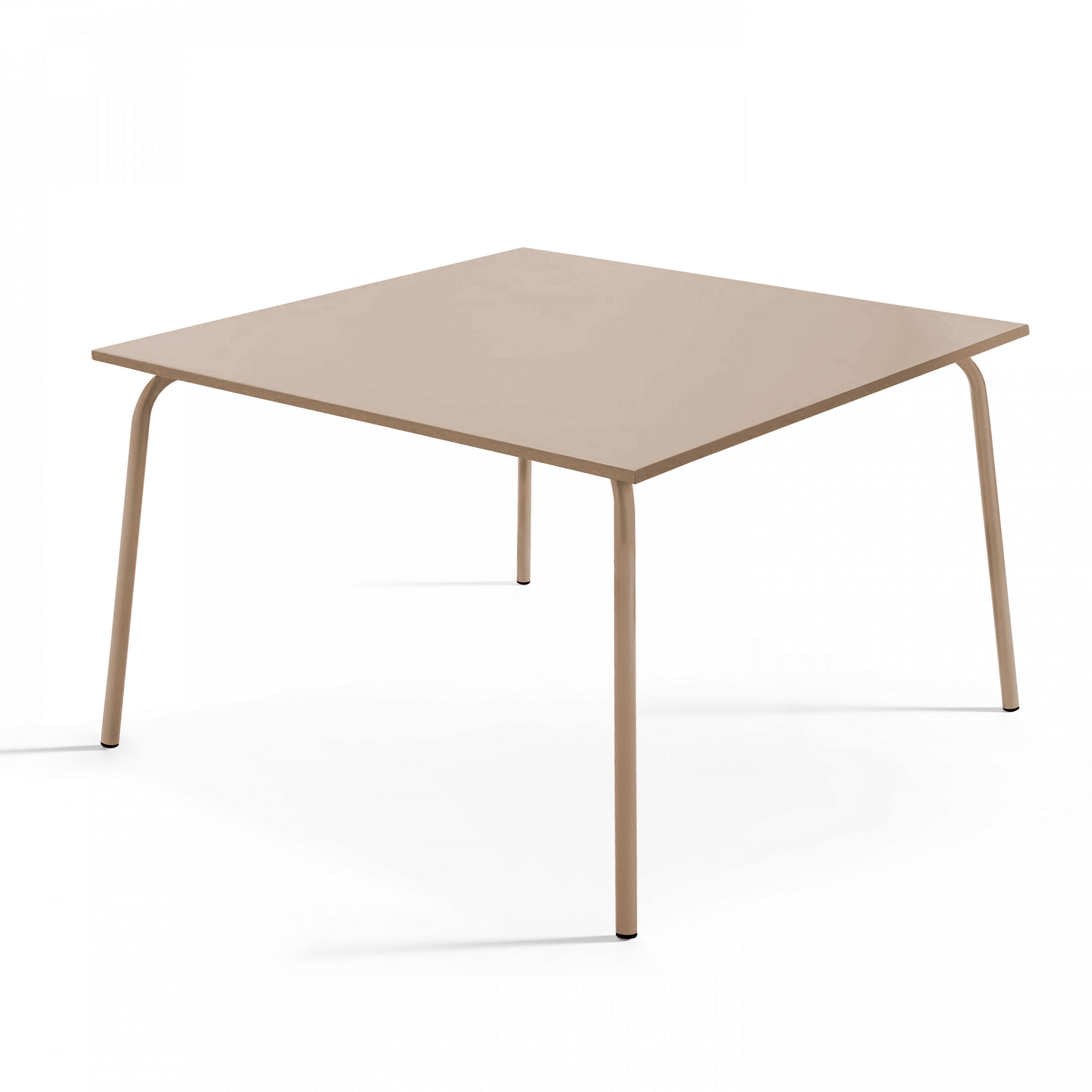 GARTENTISCH , Taupe - Taupe, Metall (120/120/72cm) - Oviala