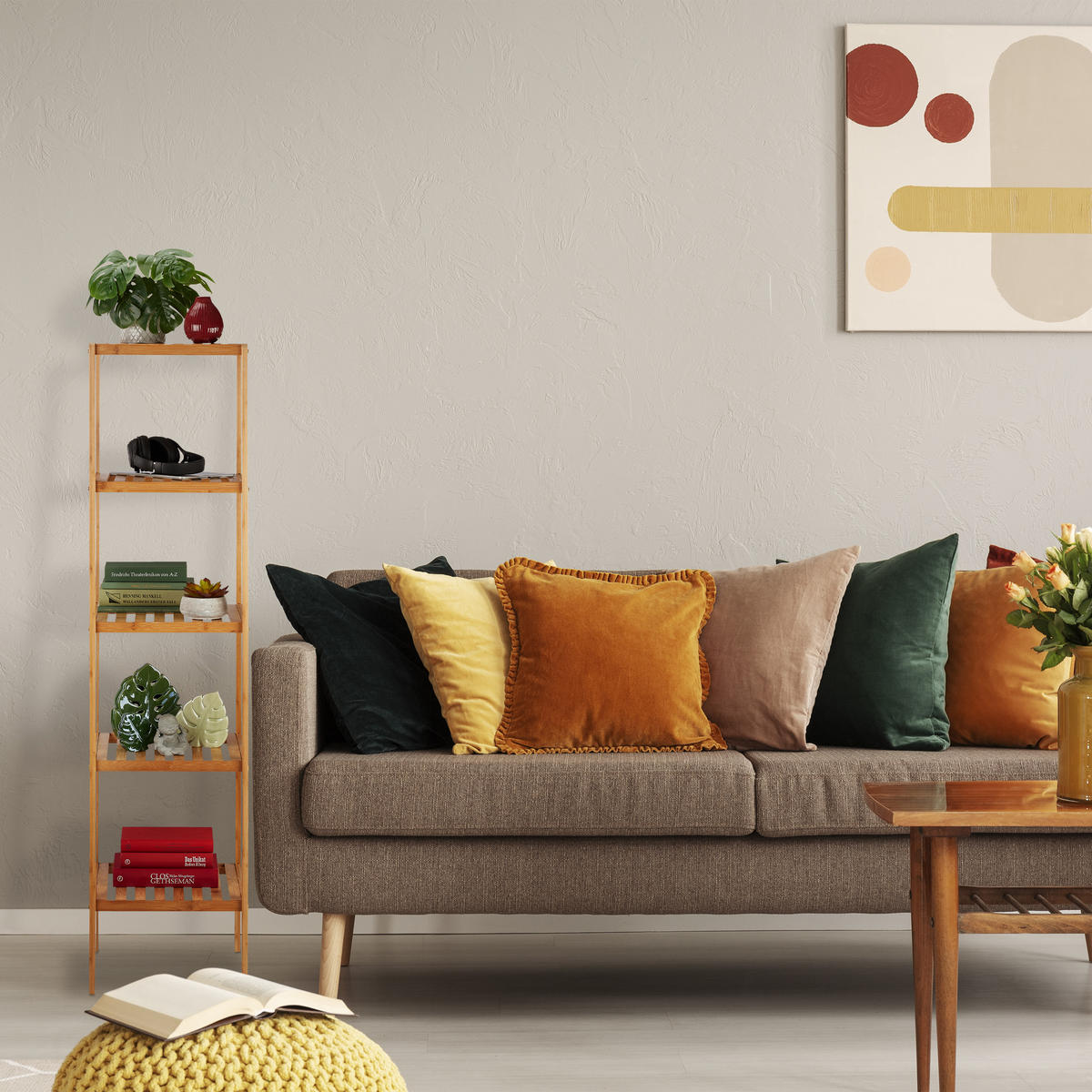 BADREGAL - Hellbraun, Holz (34/140/33cm) - Relaxdays