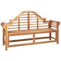 GARTENBANK Akazienholz hellbraun 196 cm Marlboro - Hellbraun, Holz (196/108/60cm) - Beliani