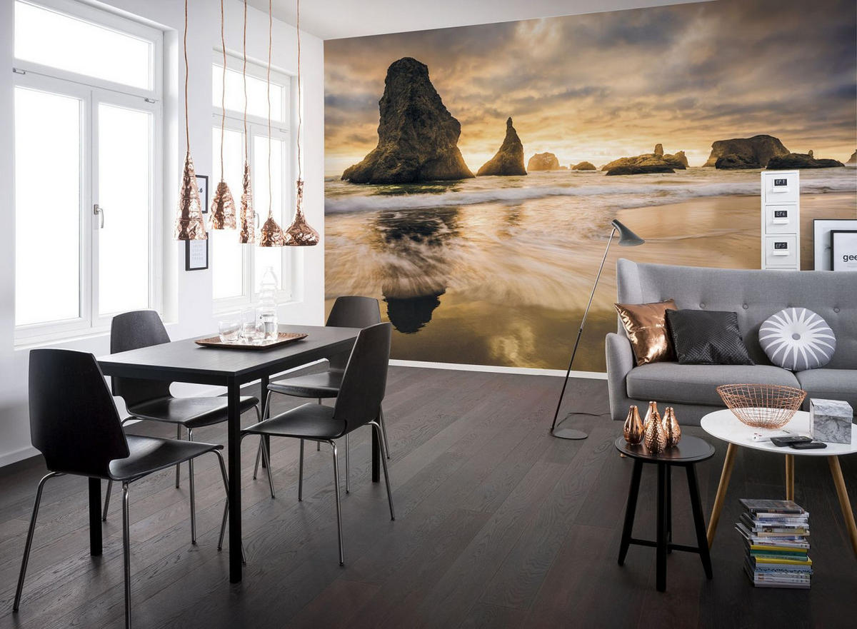 FOTOTAPETE Strand-Motiv 400 x 250 cm - Beige, Papier (400/250cm) - Sanders & Sanders