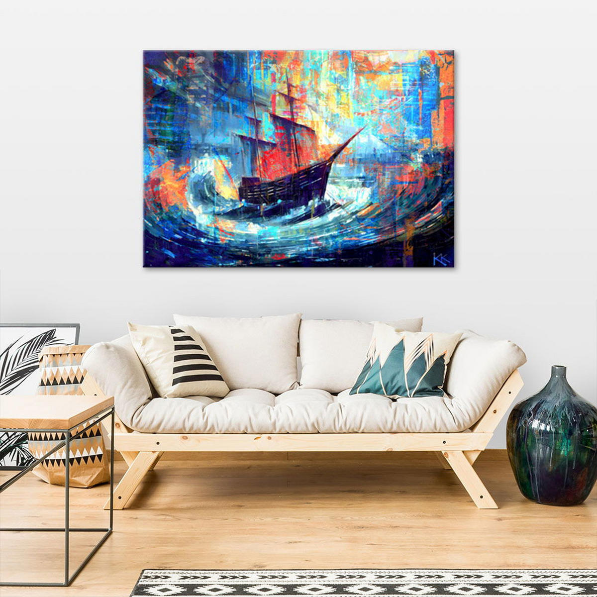 KUNSTDRUCK Lila 100/70 cm - Lila, Textil (100/70cm) - KUNSTLOFT