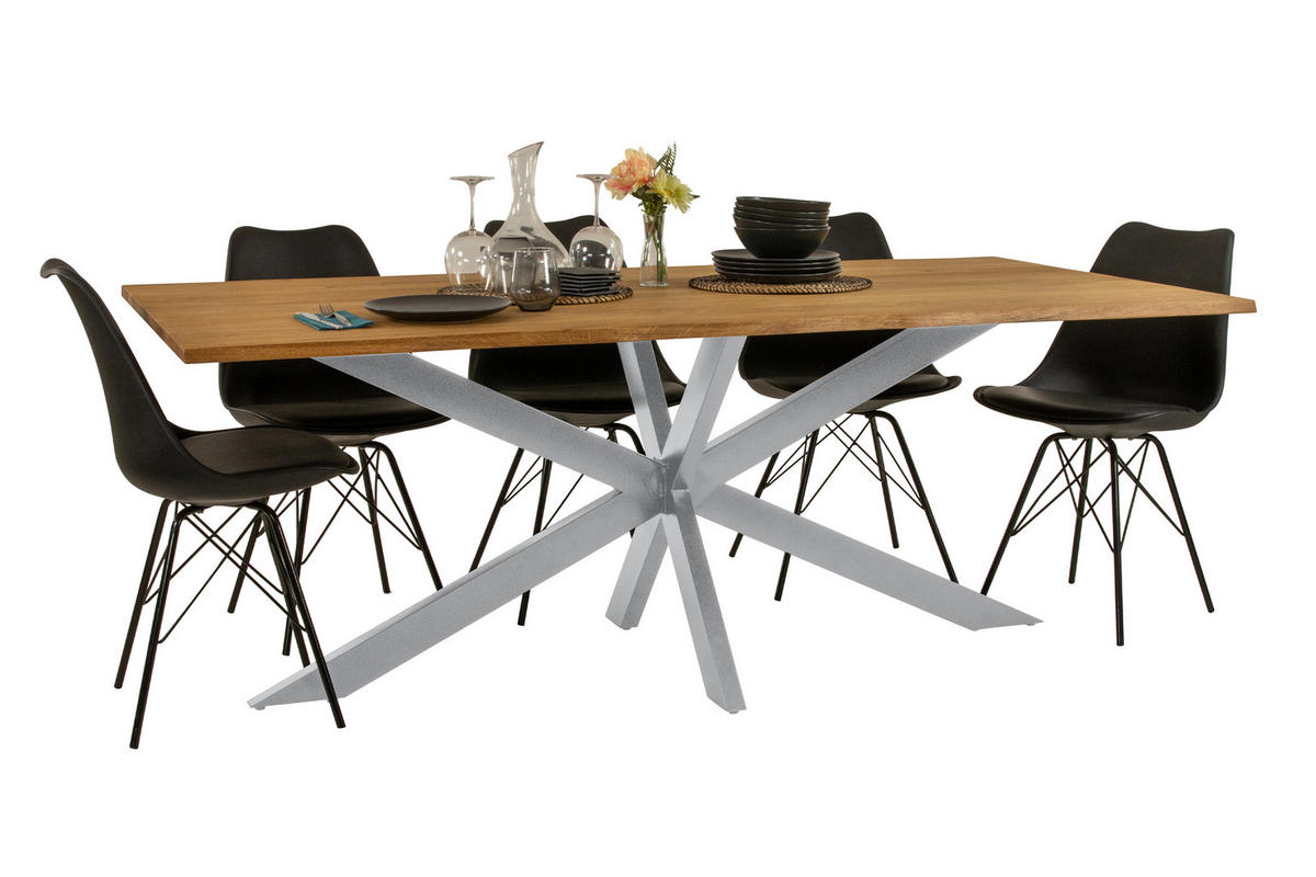 ESSTISCH SALVADOR - Eichefarben/Beige, Holz (100/240/77cm) - SAM