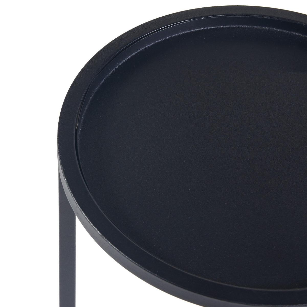 PFLANZENSTÄNDER-SET 3 TLG. Nesodden - Schwarz, Metall (32/32/70cm) - [en.casa]