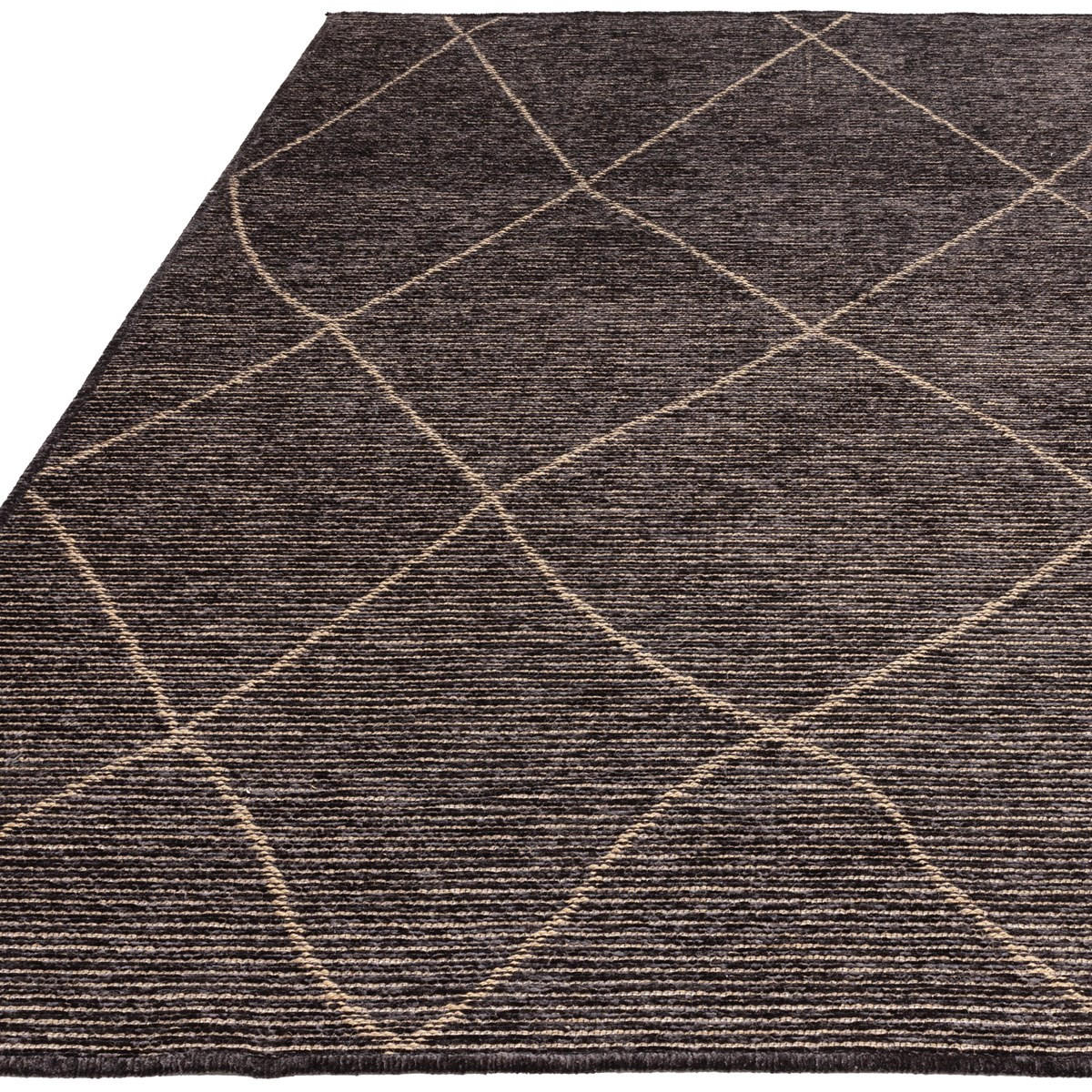 TEPPICH Moderner Natural für Wohn- und Schlafzimmer BLUEBERRY Schwarz 120 x 170 cm - Schwarz, Naturmaterialien (120/170cm) - Novatrend