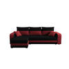 ECKSOFA HEWLET L BIS Sawana 14+13 Links mit Schlaffunktion - Rot, Textil (240/140cm) - Bedante