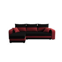 ECKSOFA HEWLET L BIS Sawana 14+13 Links mit Schlaffunktion - Rot, Textil (240/140cm) - Bedante