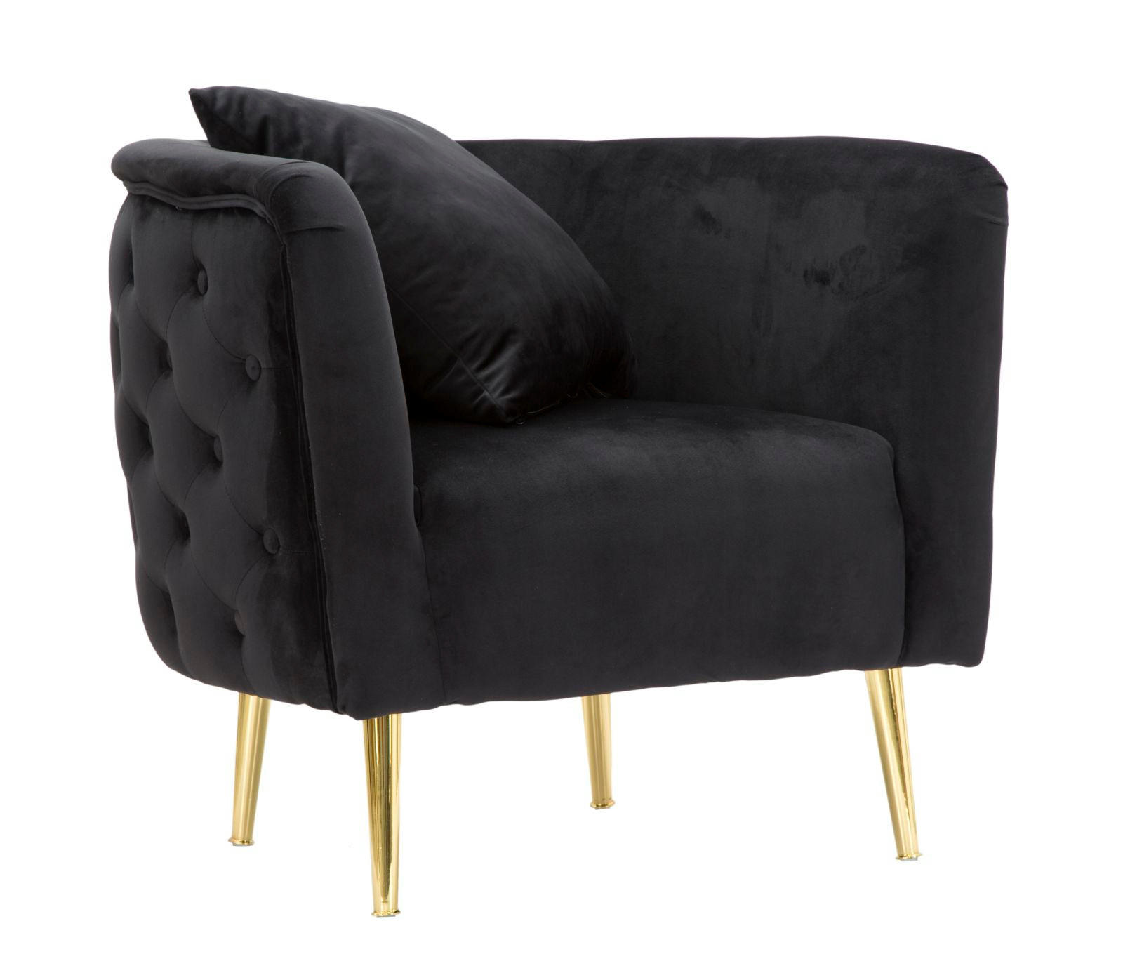 Mauro Ferretti Sessel Schwarz 76x71x74 cm
