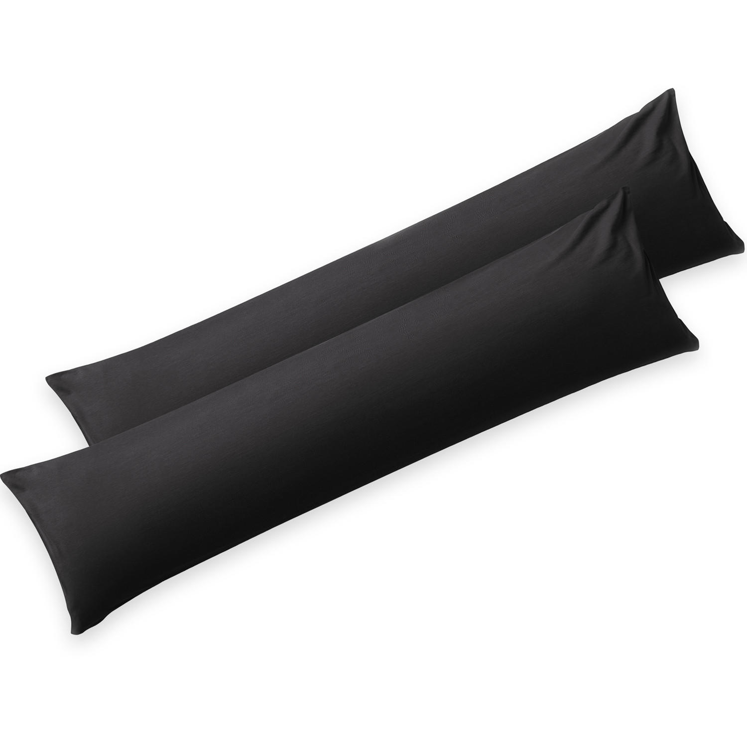 KISSENBEZUG Agneta 40/40 cm, 2er-Set, 100% Baumwolle, Anthrazit - Anthrazit, Textil (145/40cm) - Blumtal
