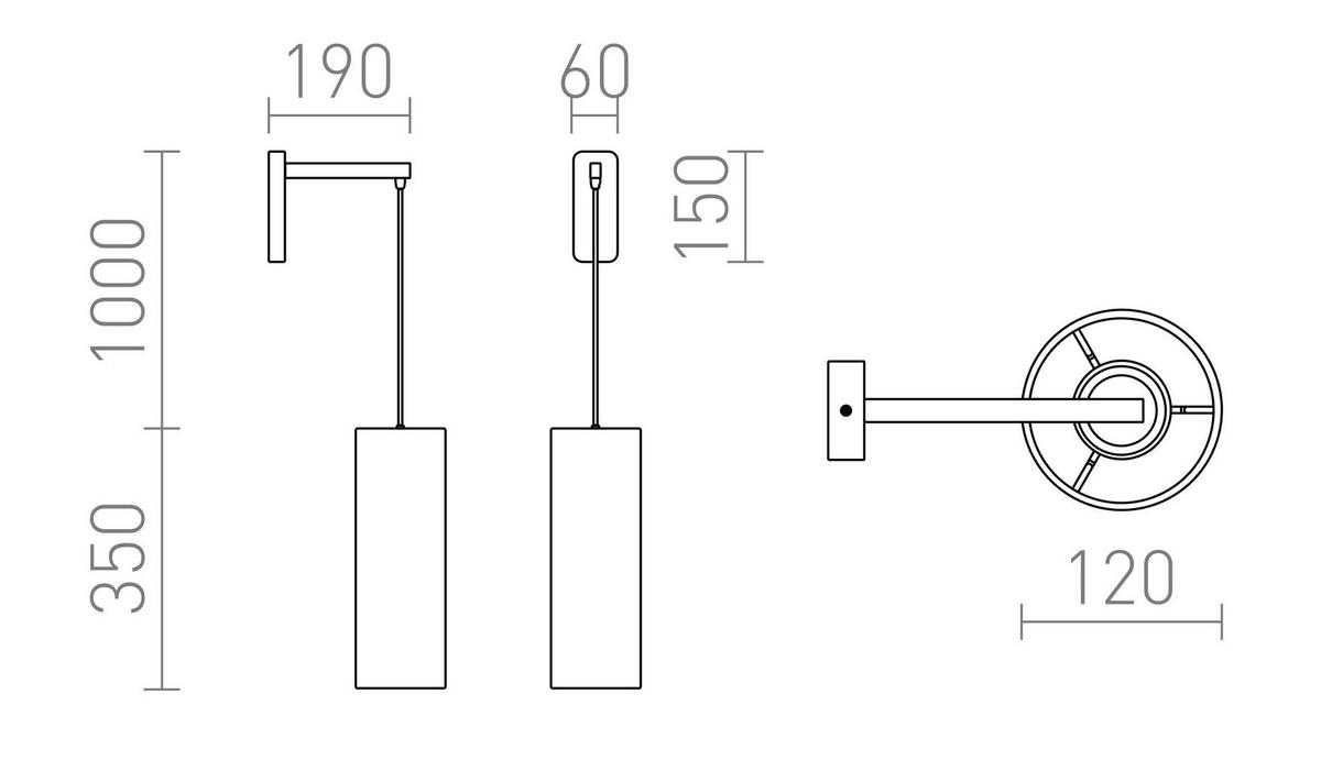 WANDLEUCHTE HUDSON Weiß 11 W - Weiß, Metall (20/25/15cm) - Rendl