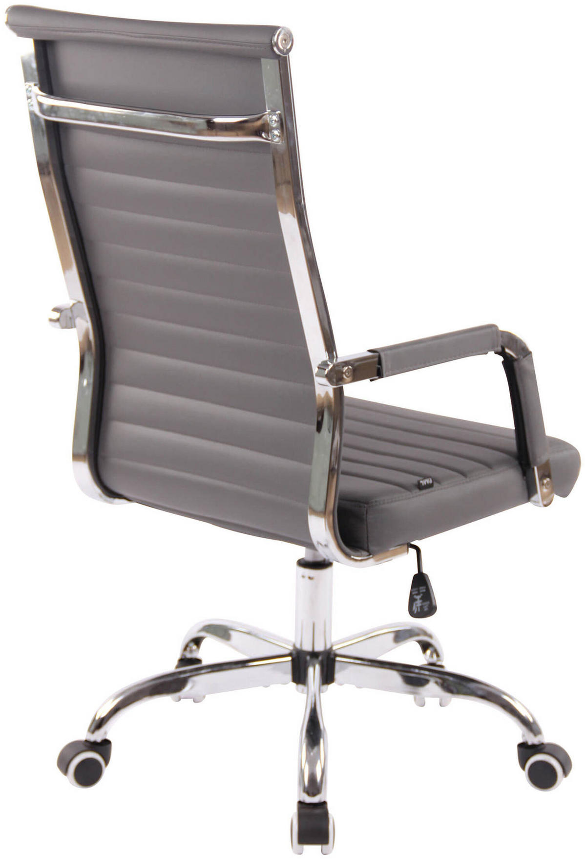 BÜROSTUHL Amadeus, Kunstleder Grau - Grau, Textil/Metall (51/106/63cm) - TPFLiving