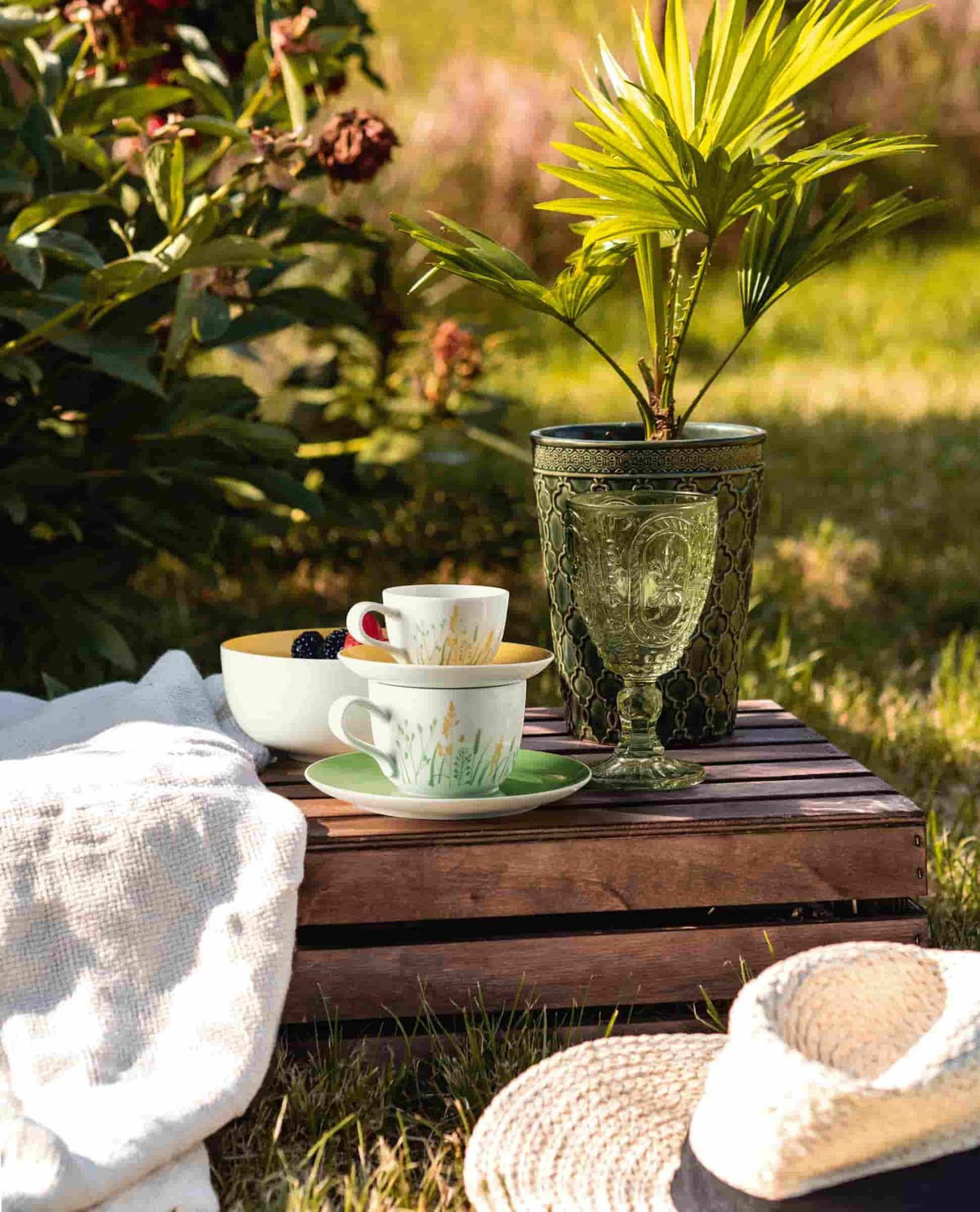 KAFFEESERVICE Liberty Meadow Grasses Curry gelb 20-tlg. - Gelb, Keramik (2/2/2cm) - Seltmann Weiden