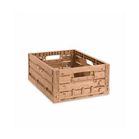 KLAPPBOX Active Lock Holzdekor, HxBxT 16,5x30x40cm,Braun, 22,6 Liter - Braun, Kunststoff (30/16.5/40cm) - PROREGAL