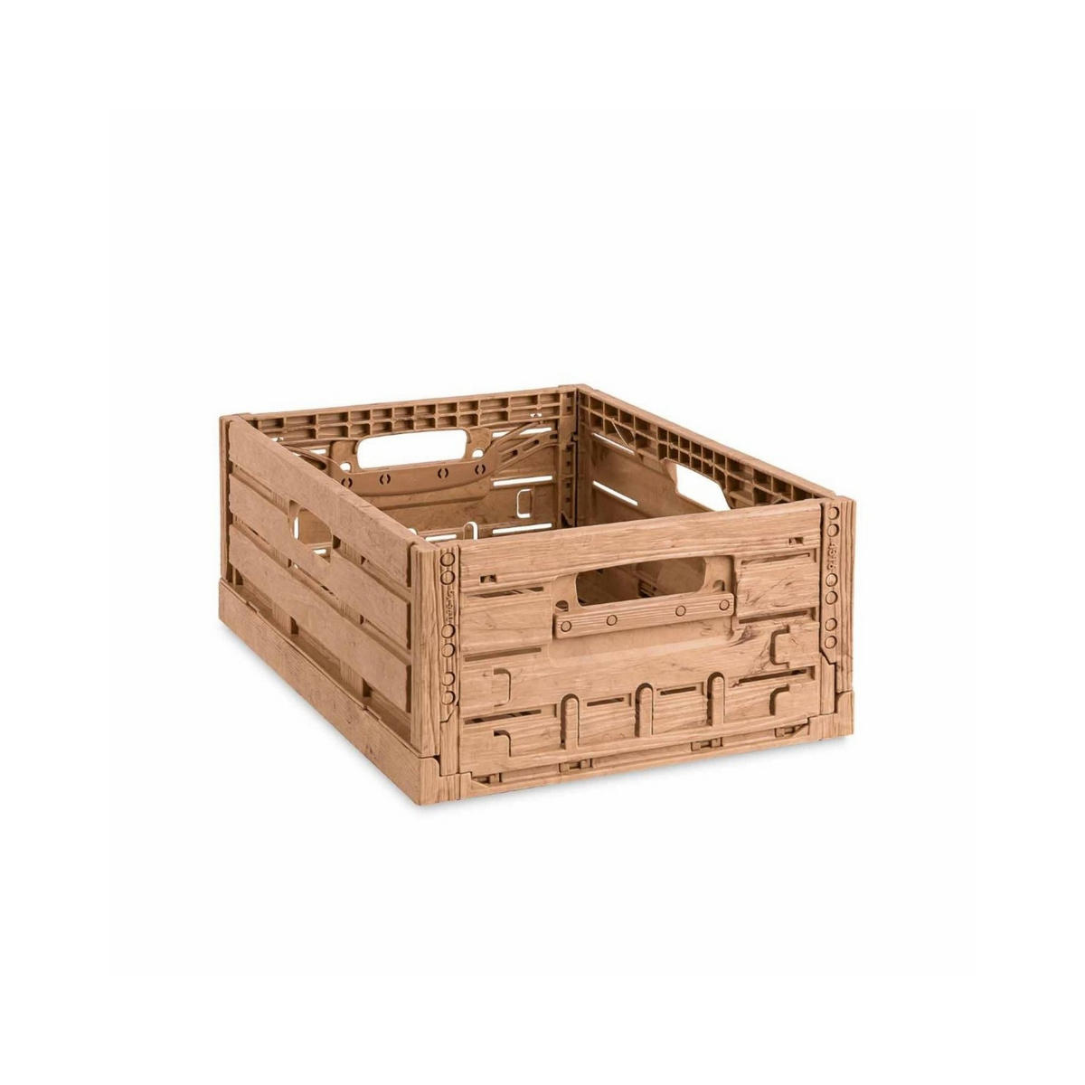 KLAPPBOX Active Lock Holzdekor, HxBxT 16,5x30x40cm,Braun, 22,6 Liter - Braun, Kunststoff (30/16.5/40cm) - PROREGAL